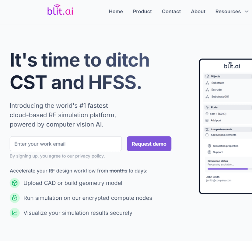 Blit.ai - Blit.ai: Revolutionary RF Simulation Platform